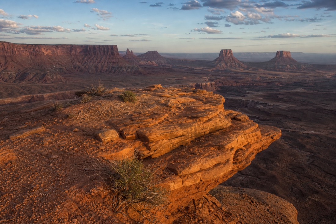 John Ford Point, a rocky promontory jutting over the valley with sweeping views of the buttes beyond